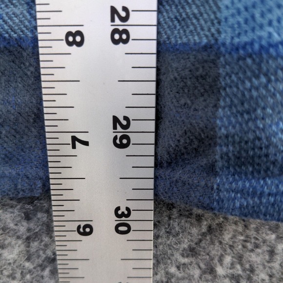 Anchorage Men's Button-Up Shirt Blue XL Long Sleeve Plaid Flap Pockets Flannel - Picture 10 of 11